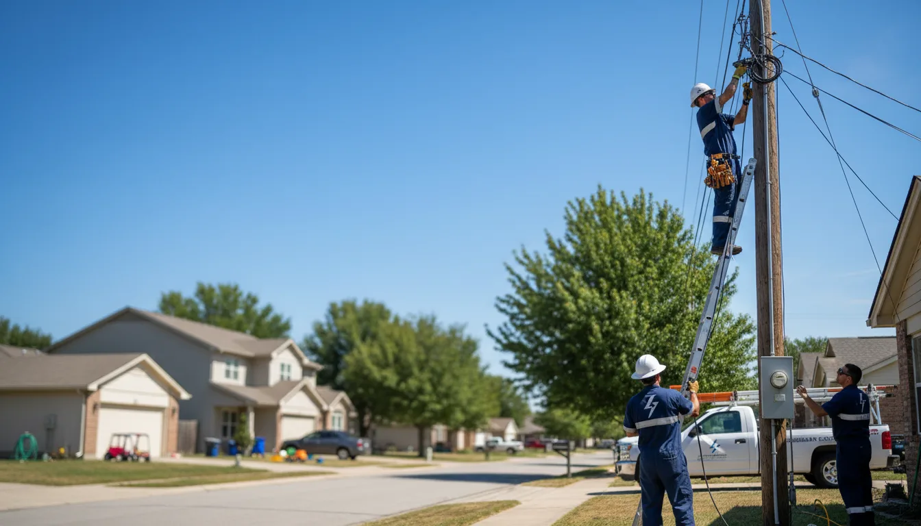 Residential electrician providing installation services in Riverside, MI